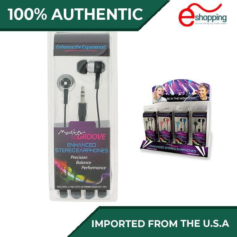 Master Groove Enchanced Stereo Earphones