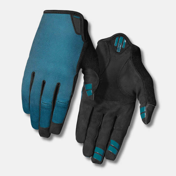 Giro LA DND Women’s Full-Finger Cycling Gloves (Harbour Blue/ Screaming Teal) – Breathable, Durable MTB & Road