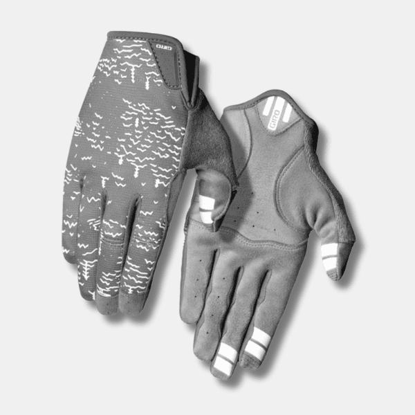 Giro LA DND Women’s Full-Finger Cycling Gloves (Dark Shadow/White Scree) – Breathable, Durable MTB & Road