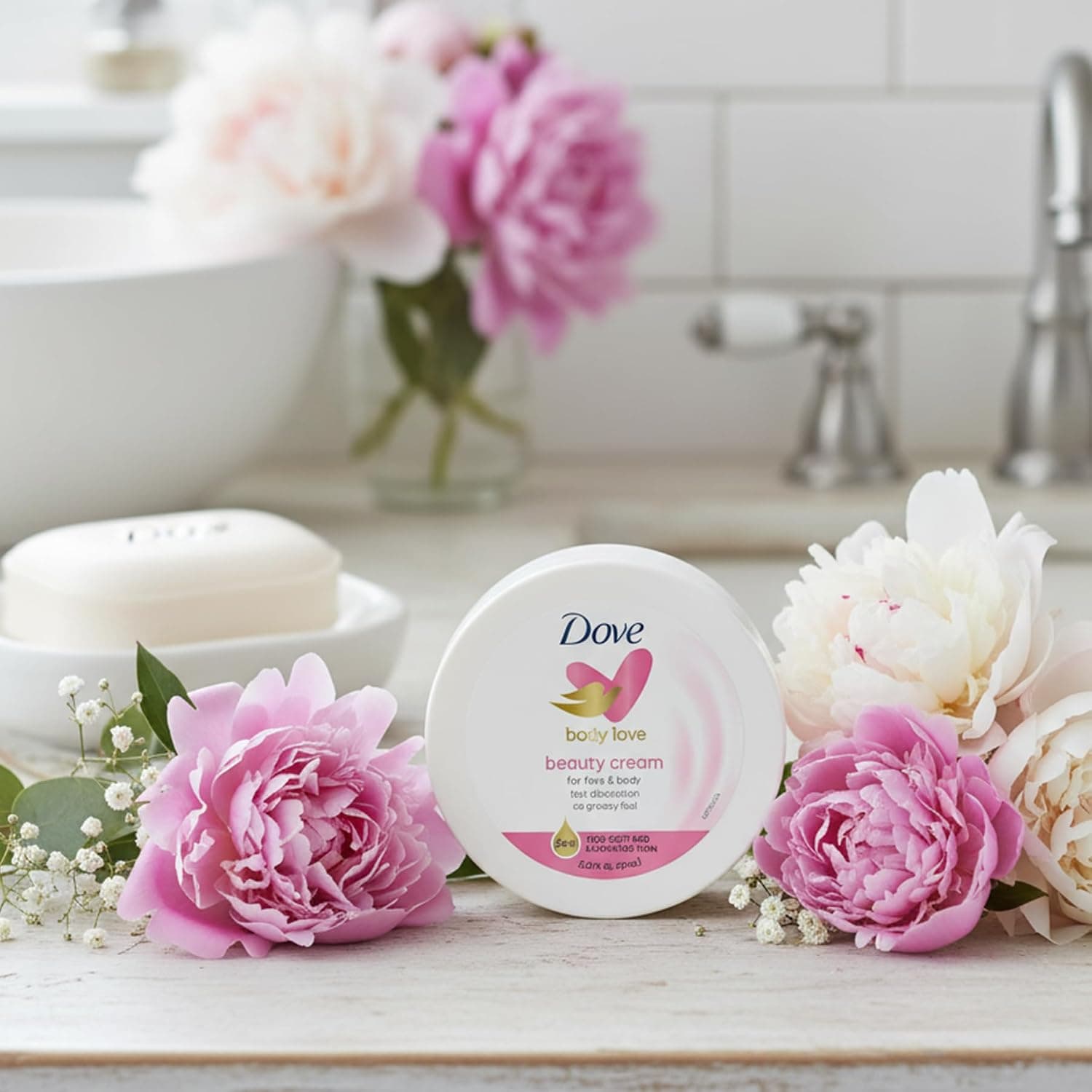 Dove Body Love - Beauty Cream - For Face and Body -  2.53 fl. oz / 75 ml